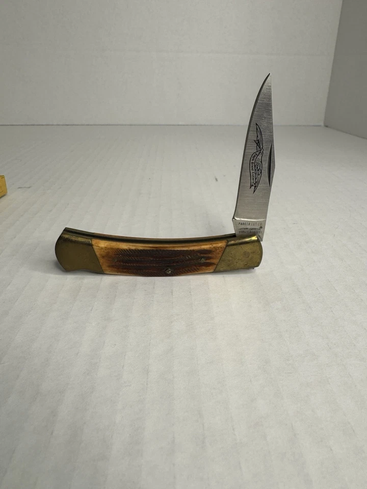 Parker Cut Co Eagle Brand Cutlery 95146 Stag Horn Pocket Knife - Image 3 of 4