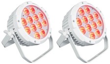 2 Rockville WET PAR PRO White Indoor/Outdoor Wash Up Lights Restaurant Stage