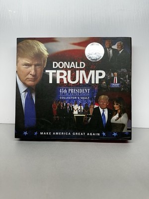 Donald Trump: 45th President of the U.S. Collector's Vault Book W/ Items