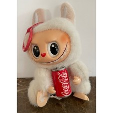 Pop Mart The Monsters Labubu x Coca-Cola White Bunny Plush Keychain Bag Charm