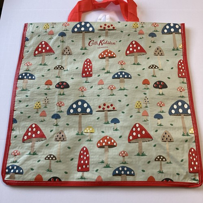 #ad Tesco Cath Kidston Mushroom Bag Tote Blue Red 2025 $34.99