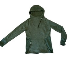 Avalanche Hoodie, Women's Size Large, Two Tone Green, Striped, Pullover, Logo