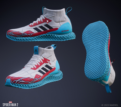 NEW Men's Marvel x adidas Ultra 4D Mid Spider-Man 2 IG5342 Shoes