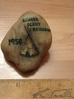 RARE: VINTAGE GIRL SCOUT 1958 SENIOR SCOUT ROUNDUP SOUVENIR ROCK  — photo 1