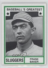 1982 TCMA Baseball's Greatest Sluggers Tan Back Home Run Baker Frank HOF 0w6