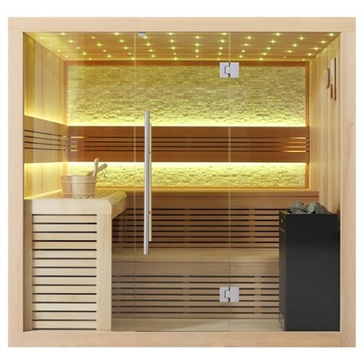 AWT Sauna B1102A , Hemlock, 220x200, 9kW EOS BiO-Cubo