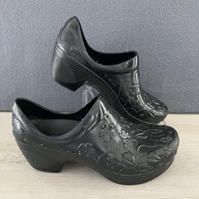 Dansko Women  s Pixie Black Molded EVA Comfort Nursing Clogs Shoes Sz 36/US 5.5-6