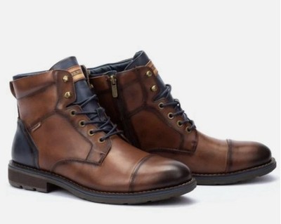Pikolinos York Men's Leather Boot Cuero Two Toned Size EU 42, US 9