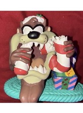 Vintage Looney Tunes Stocking Hanger Taz Christmas. Super Rare.holidays Santa