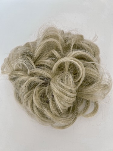 Messy Bun Haarteil Lockiges Haar Scrunchie Dutt Extensions Echthaar wie Echthaar - Bild 13 von 38