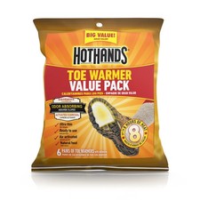 HotHands Toe Warmers - Long Lasting Safe Natural Odorless Air 6 Pair, White