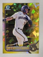 2022 Bowman Chrome Sapphire Edition Prospects Hedbert Perez #BCP-162 Gold 16/50