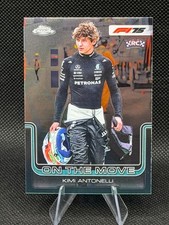 2025 Topps Chrome F1 Kimi Antonelli RC On The Move Silver #185