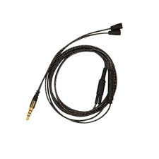 3.5mm Cable With Remote Mic For iphone to For Sennheiser IE8 IE 80 Headphone B