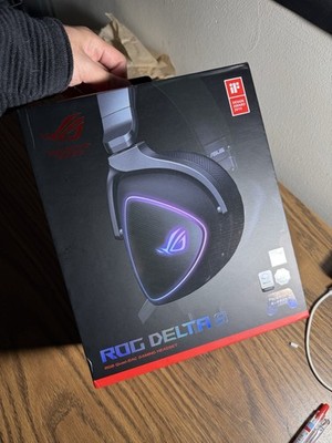 ASUS ROG Delta S RGB Gaming Headset, USB & 3.5mm, Black, Adjustable Headband