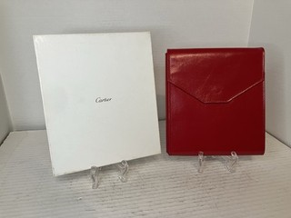Empty Cartier Necklace Presentation Case With White Paper Outer Box