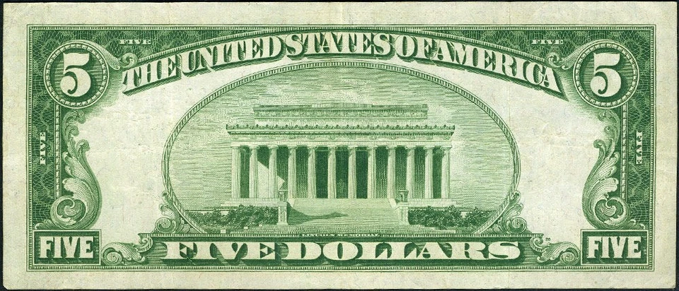 FR. 1951 G $5 1928-A Federal Reserve Note Chicago G-A Block VF+ - Image 3 of 3