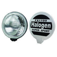 SW 12v 4x4 Lights Rally Sport Giant Round Driving 8' Halogen Spot Lamps + Covers