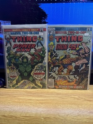 Marvel Comics Two-in-One The Thing Power Man &  Iron Fist #13 #25 Boarded