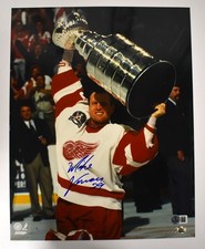 Mike Vernon Signed 11x14 Photograph Detroit Red Wings Stanley Cup Autograph BAS