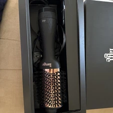 L'ange Hair Le Volume 75MM 2-in-1 Titanium Brush Hair Dryer - Black & Rose Gold