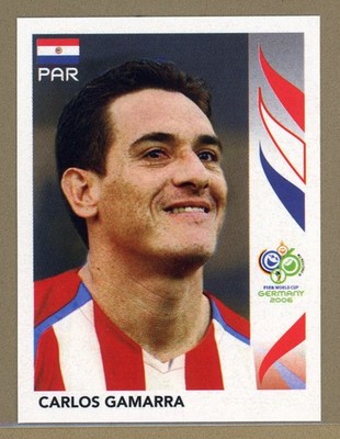 2006 Panini Germany Soccer World Cup Sticker Paraguay Carlos Gamarra No. 118