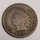 1874-P Philadelphia Indian Head Cent IHC 1C Better Date