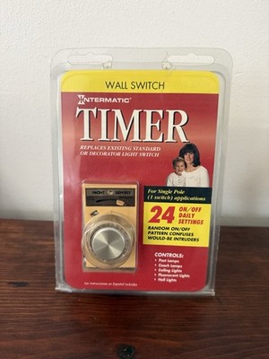 Intermatic Programmable Electronic Wall Switch Security Timer Model EJ341AC NEW 