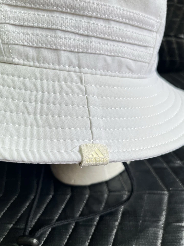 adidas Triple White Bucket Hat Size Medium Adult - Image 3 of 4