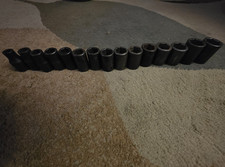 Snap On 1/2 Metric Impact Shallow Socket Set ...