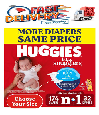 Huggies Little Snugglers Baby Diapers, Sizes Newborn-2