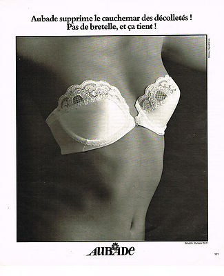 ADVERTISING ADVERTISING 044 1979 AUBADE neckline bra