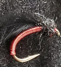 FLY FISHING FLIES BEAD HEAD SIZE 16 NYMPH CDC RED BRASSIE