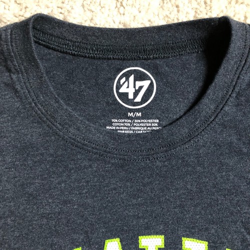 Seattle Seahawks '47 tee Medium Football Adult 70/30 Cotton/poly Good cond. - Picture 2 of 5