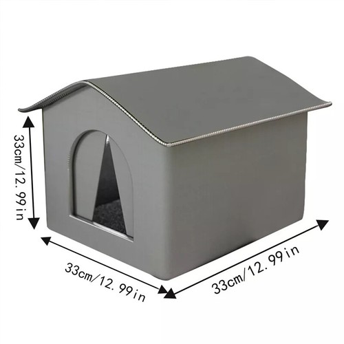 Outdoor Cat House Dog Shelter Insulated Weatherproof Pet Home - Picture 8 of 12