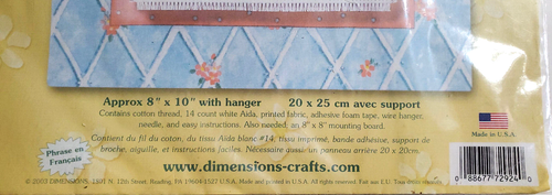 Dimensions Love Notes Counted Cross Stitch Kit CHILDREN ARE THE FLOWERS - Picture 2 of 3