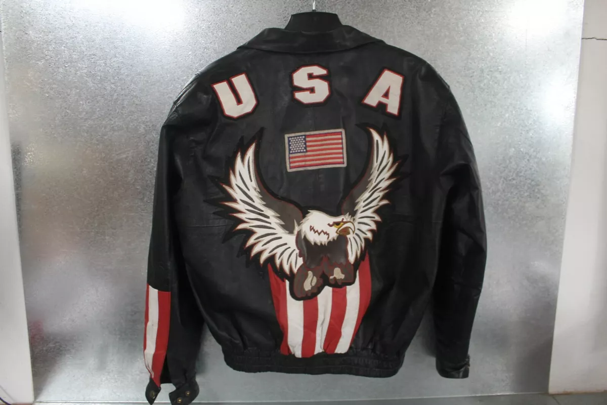 Used leather shop jackets ebay