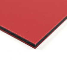 BuyPlastic ColorCore Plastic Sheet  1/4" x 24" x 36" Red-Black-Red
