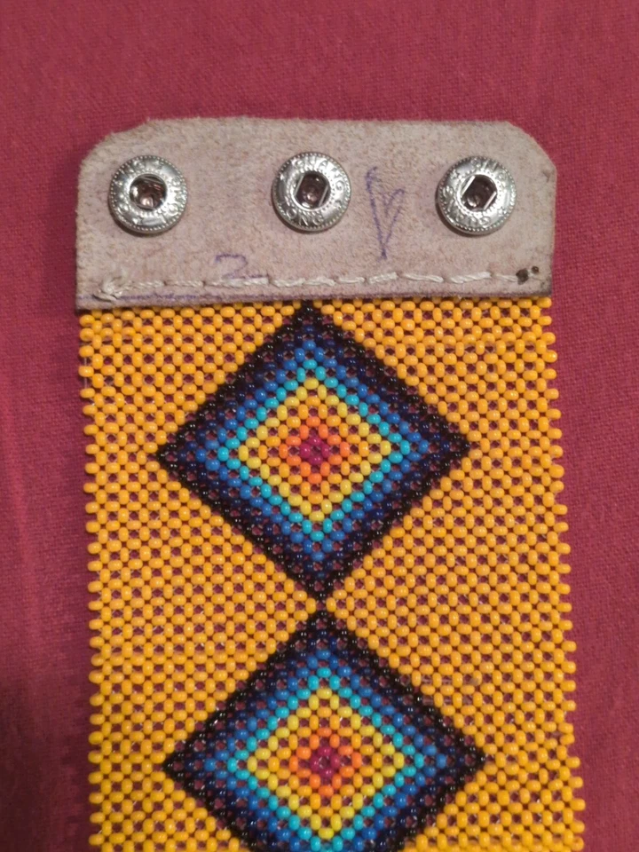 Pulsera con cuentas de vidrio, tamaño ajustable, regalo para ella, boho, estilo suroeste Foto 3 de 4