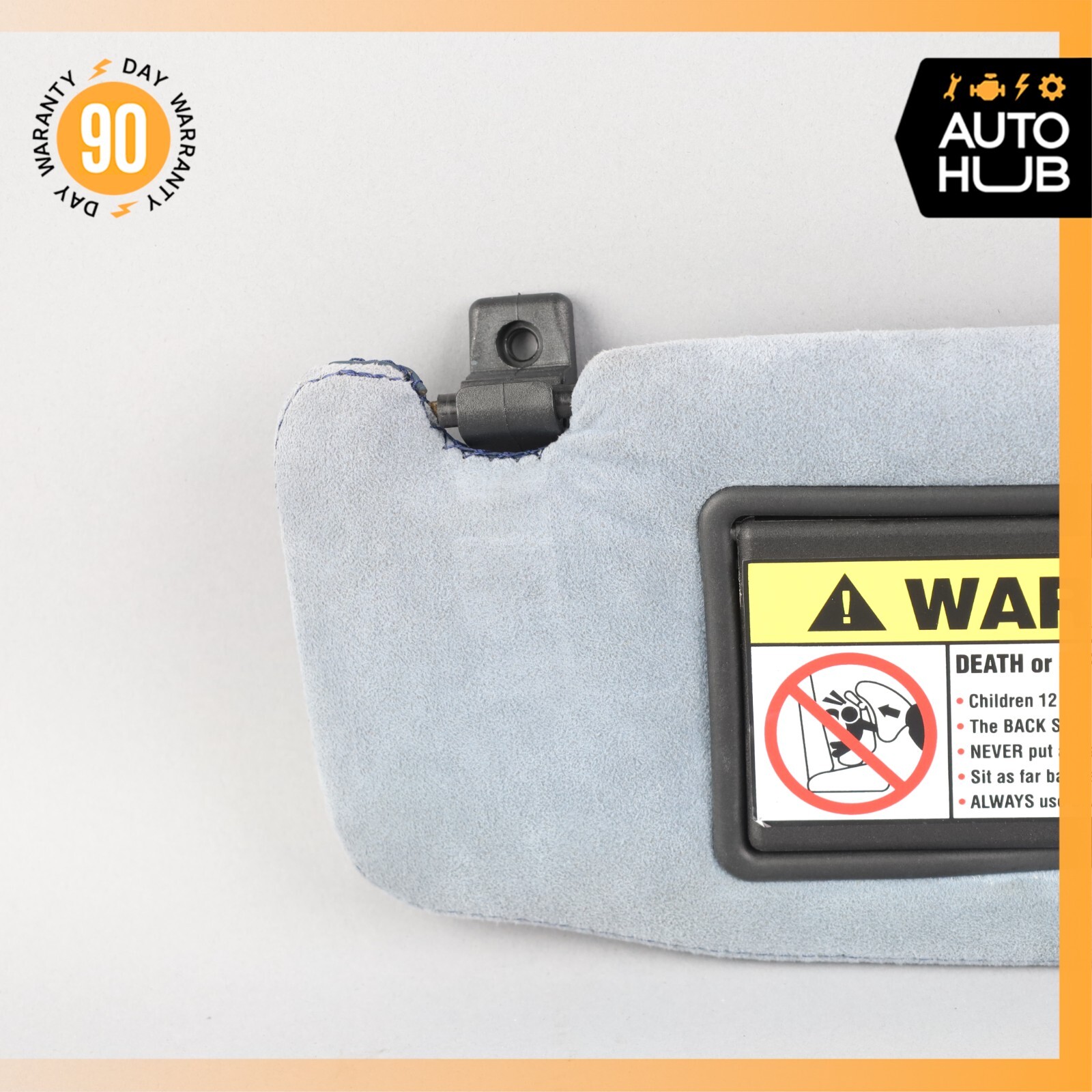 02-07 Maserati M138 4200 Coupe Right Side Sunvisor Sun Visor Suede OEM 20k