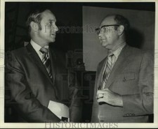 1972 Press Photo C. Jackson Grayson Jr. & Dr. Peter A Firmin of Tulane Univ.