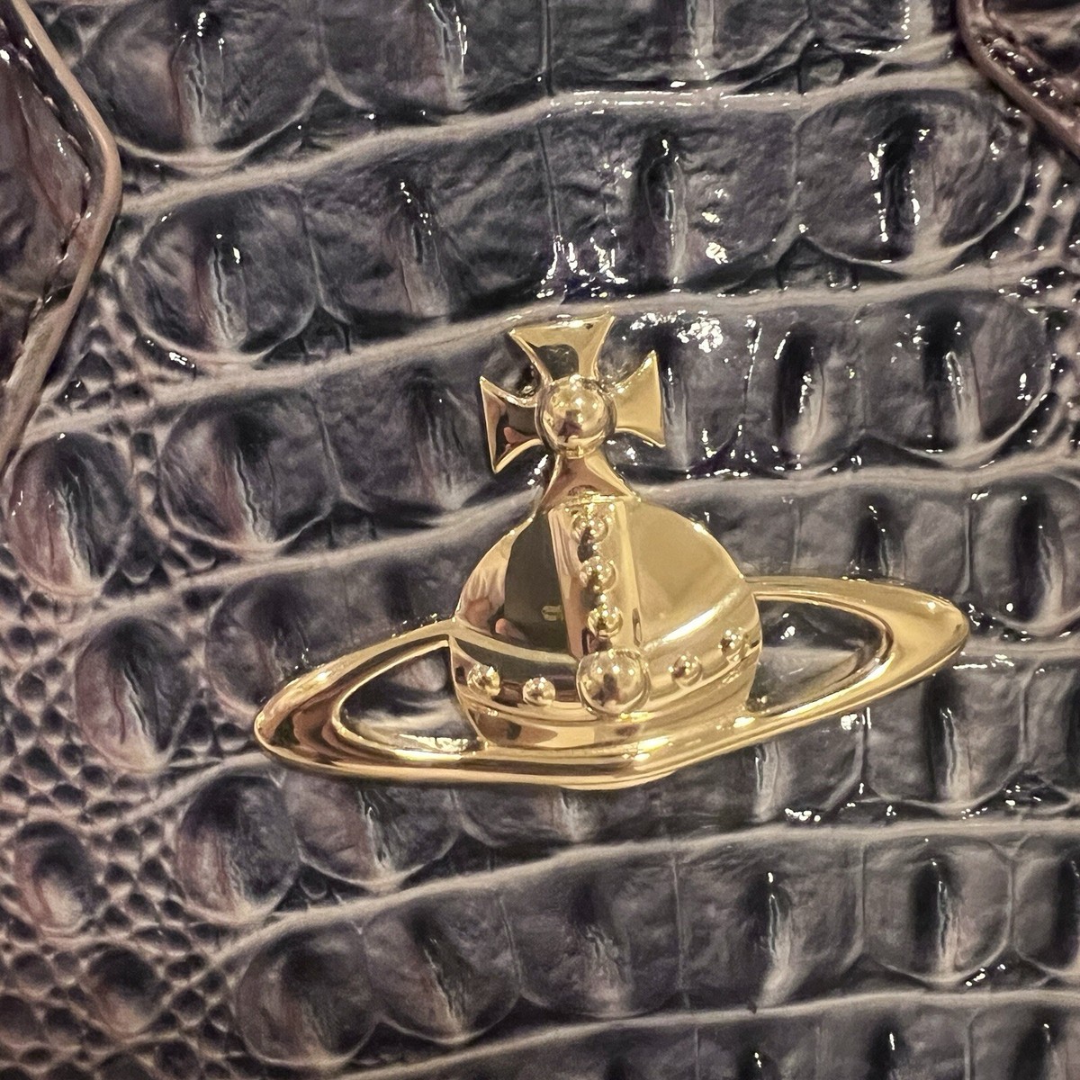 Vivienne Westwood purple Croco heart bag | eBay