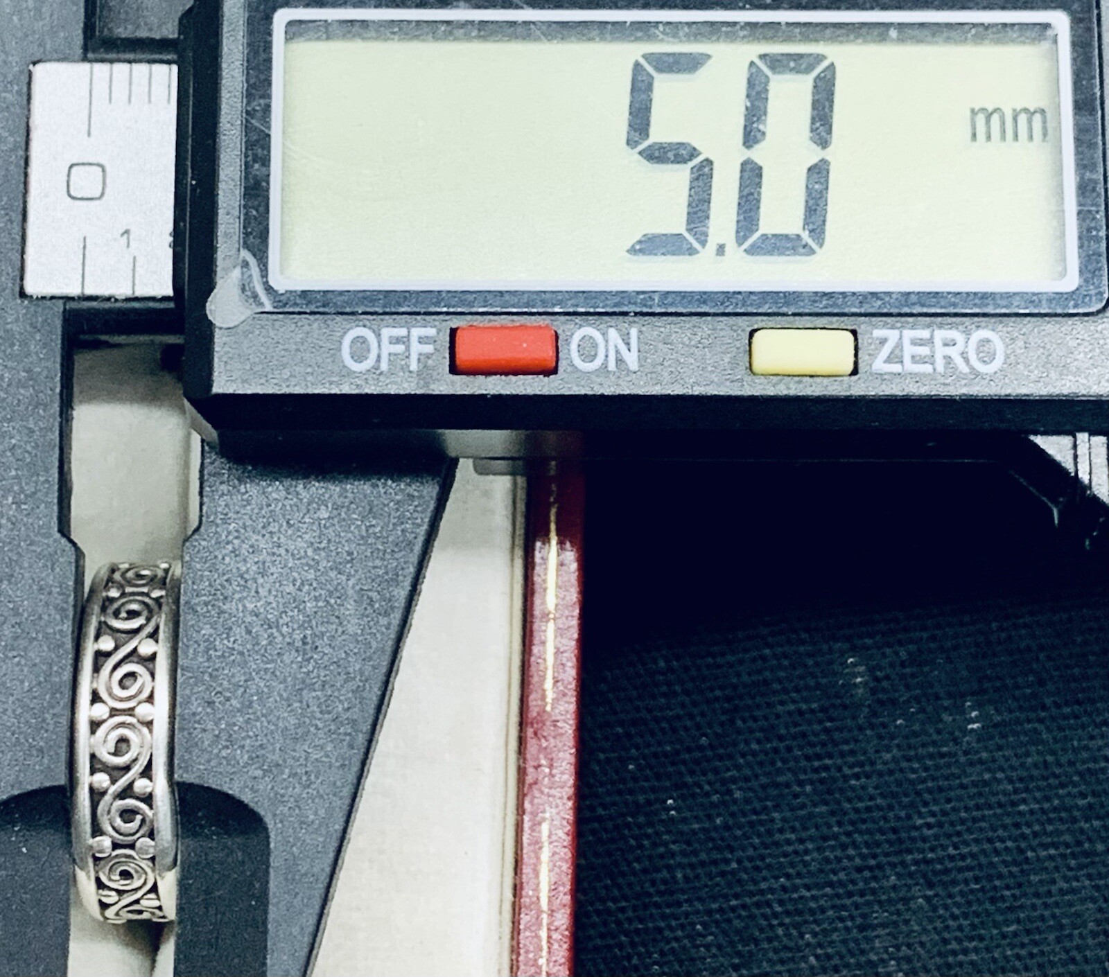 925 Sterling Silver Open Split Shank Filigree Scr… - image 6