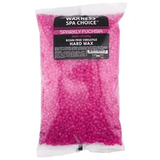 Waxness Spa Choice Hard Wax Medium Creamy Sparkly Fuchsia 2.2 lb / 1 kg