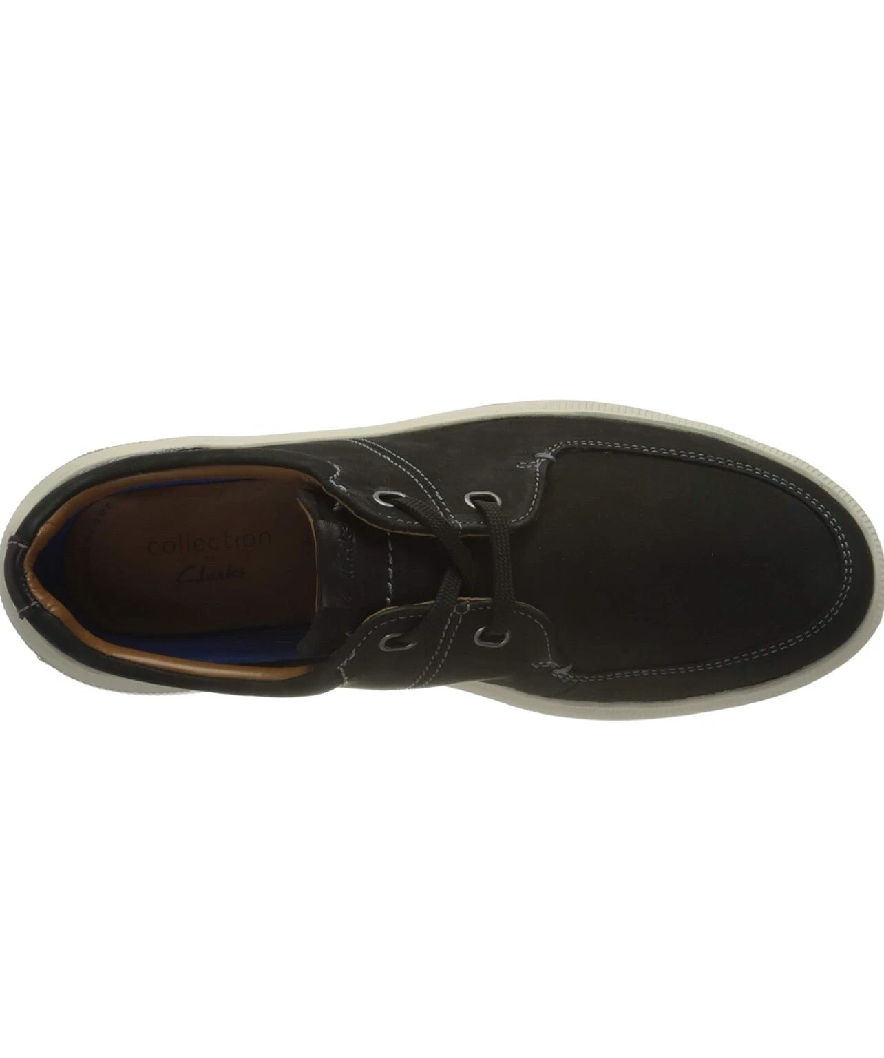 Sneaker Clarks Uomo Cambro in pizzo nero pelle nabuk 10 5 G Eu 45