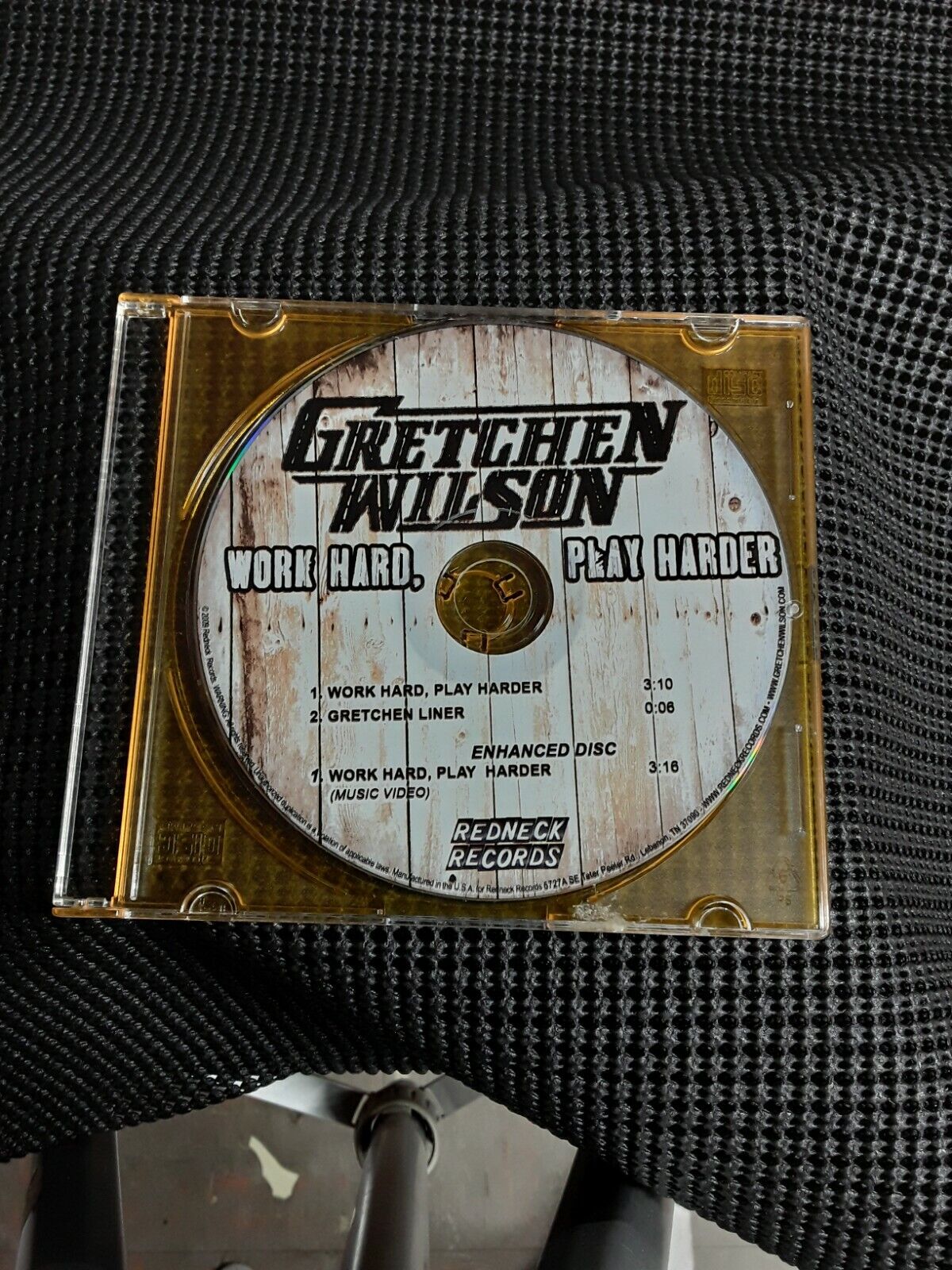 Gretchen Wilson CD Single Woek Hard Play Harder & Video
