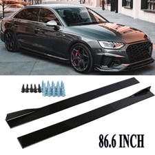 For Audi A3 S3 A4 S4 A5 S5 Rs5 A7 A8 Gloss Black Side Skirts Rocker Splitter Lip