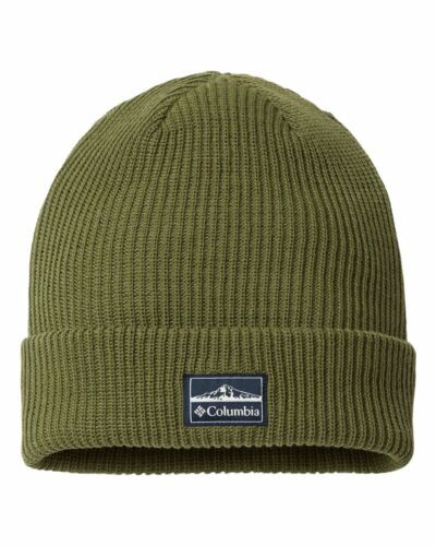 Columbia One Size Hat Slowcamp Cuffed Beanie in Stone Green NWT Columbia Men main image 3