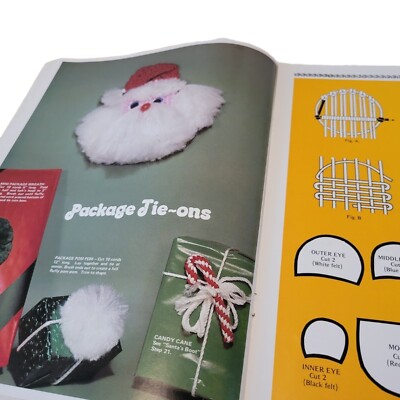 Livre De Macramé Vintage Knotty Little Christmas - Années 70 - Patrons Noël