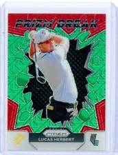 2024 Panini Prizm LIV Golf LUCAS HERBERT Prizm Break Green Mojo Prizms 48/54